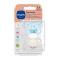 Produktbild: MAM Supreme Silikonschnuller 0-6 Monate, blau/creme