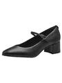 Produktbild: Tamaris Damen Pumps mit Blockabsatz Leder, schwarz, 38 EU