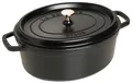 Produktbild: STAUB Cocotte, Gusseisen Bräter, Alle Herdarten inkl Induktion, Oval 37 cm, 8 L, Schwarz
