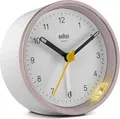 Produktbild: Braun Quarzwecker BC12PW pink/weiß - Quarzwanduhr - Rund - Pink - Weiß - Analog - Gelb - Akku (67103)