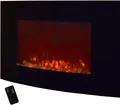 Produktbild: Syntrox Germany Eleganter Wandkamin Meruda – Moderner Elektrokamin mit Flammeneffekt und Heizfunktion für stilvolles Ambiente^^