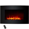 Produktbild: WANDKAMIN mit Fernbedienung ELEKTROKAMIN JEREZ schwarz  SYNTROX