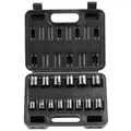 Produktbild: VEVOR 3/8-Zoll-Schlagsteckschlüsselsatz, 14-teiliger flacher Steckschlüsselsatz metrisch 7_20 mm, 6-Punkt-Cr-Mo-Legierungsstahl für Autoreparatur