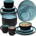 Produktbild: Sänger Kombiservice, Blau, Stein, 30-teilig, Rund, 27x10.4x27 cm, kratzfest, Essen & Trinken, Geschirr, Geschirr-Sets, Kombiservice