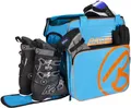 Produktbild: BRUBAKER Skischuhtasche Helmtasche Skischuhrucksack Super Champion Blau Orange - Limited Edition -