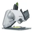 Produktbild: GRAEF Allesschneider S52200 silber | Universale Schneidemaschine für die Küche | Brotschneidemaschine | freitragende Schneidemaschine mit Kippfunktion