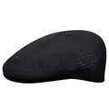 Produktbild: Kangol Tropic Ventair Flatcap 504 Schiebermütze Schirmmütze Herrencap Sommercap Damencap Pepe Damen/Herren - mit Schirm Frühling-Sommer - M (56-57 cm) schwarz