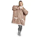 Produktbild: Blumtal Sherpa Hoodie Decke Damen - OEKO-TEX zertifizierter Kuschelpullover weich gefüttert