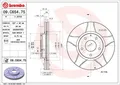 Produktbild: 2x BREMBO 09.C654.75 Bremsscheibe für MAZDA