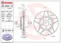 Produktbild: 2 x BREMBO 09.C654.75 Bremsscheibe für MAZDA,MAZDA (CHANGAN),MAZDA (FAW)