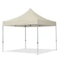 Produktbild: TOOLPORT 3x3m Aluminium Faltpavillon, ohne Seitenteile, creme - (59002)