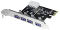 Produktbild: LogiLink USB 3.0 PCI-Express Karte, 4 Port, 5 GBit/Sek.