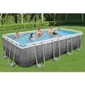 Produktbild: Bestway Power Steel Swimmingpool-Set Rechteckig 549x274x122 cm