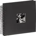 Produktbild: Hama Fotoalbum 28x24 cm (Spiral-Album mit 50 schwarzen Seiten, Fotobuch mit Pergamin-Trennblättern, Album zum Einkleben und Selbstgestalten) schwarz