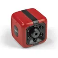 Produktbild: EASYmaxx Mini-Kamera mit Speicherkarte Nachtaufnahmen Akkubetrieben Bewegungsmelder 2,5x2,5x2,5 cm Auflösung 720p Vielseitig einsetzbar Rot/Schwarz - Rot/Schwarz