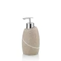 Produktbild: kela Seifenspender 300 ml Talus, Seifenspender beige, Natursteinoptik, Pumpflasche, Spülmittelspender nachfüllbar