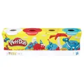 Produktbild: Hasbro Play-Doh Knetmasse 4er Set Blau Gelb Rot Weiß ab 2 Jahre Kunstzubehör OVP