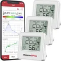 Produktbild: ThermoPro Funk-Thermo-/Hygrometer Weiß TP357-3 3St.