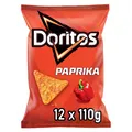 Produktbild: Doritos Tortilla Nachos Paprika Geschmack Herzhafter Snack zum Knabbern 12x 110g