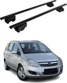 Produktbild: Dachträger Grundtäger für Opel Zafira B 2005-2011 75kg Metall Schwarz 2 tlg