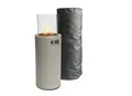 Produktbild: Planika BINO Outdoor-Gaskamin Tragbarer Terrassenheizer und Freistehender, Propan Heizpilz für Ihren Garten und Terrasse mit Schutzabdeckung