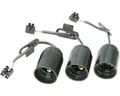 Produktbild: 3x Renovier Fassung vormontiert E27 bis max 75 Watt Leitung H03VV-F2x0,75mm² mit