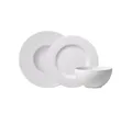 Produktbild: Villeroy & Boch Geschirr-Set Manufacture Rock blanc (6-tlg), 2 Personen, Fine China-Porzellan, Made in Germany, Fine China Porzellan
