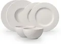 Produktbild: Villeroy & Boch - Manufacture Rock Blanc Geschirrset 6 teilig Weiß, Spülmaschinenfest, Mikrowellensicher, Geschirr Modern, Starter Set, Speiseteller, Pastateller, Müslischalen, Premium Porzellan
