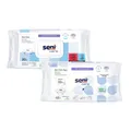 Produktbild: Seni Care Feuchttücher Doppelpack | 80 Stück + Aqua 48 Tücher – Reinigung 2-tlg
