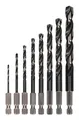 Produktbild: Bosch Zubehör Pro Metal HSS-G Impact Spiralbohrer-Set mit Sechskantschaft, 8-teilig - 2608577139 (8 Teile)