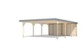 Produktbild: Karibu Lamellen Rückwand für Leimholz Doppelcarport 540 x 200 cm