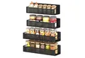 Produktbild: SONGMICS Gewürzregal magnetisch, Gewürzregal magnetisch, 4er Set, 2 große und 2 kleine Regale