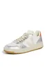 Produktbild: Veja Damen V-10 Sneaker, Weiß Pierre Silver, 37.5 EU