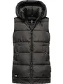Produktbild: MARIKOO Damen warme Winter Steppweste mit Kapuze Zarinaa Anthracite Gr. S