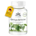 Produktbild: Ginkgo Komplex - Ginkgo Biloba-Extrakt plus Bacopa Monnieri-Extrakt, Folsäure, Neuro-PS & Taurin - vegan - 120 Kapseln | HERBADIREKT by Warnke Vitalstoffe - Deutsche Apothekenqualität