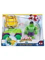 Produktbild: Spidey and His Amazing Friends Vehicle & 10 cm Hulk