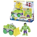 Produktbild: SPIDEY AND HIS AMAZING FRIENDS Marvel Hulk Schmetter Truck, Action-Figur mit Fahrzeug und Accessoire, Vorschulspielzeug, grün