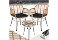 Produktbild: tectake Sitzgruppe Rattan Sitzgruppe, (Set., 3-tlg), Stabiles Gestell aus solidem Stahl