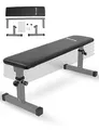 Produktbild: SPORTINATOR® verstellbare Hantelbank – Flachbank für vielseitiges Krafttraining, 5-fach höhenverstellbar (38-54 cm), gepolsterte und rutschfeste Sitz-/Liegefläche, belastbar bis 200 kg