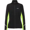 Produktbild: GOREWEAR R3 Partial INFINIUM Laufjacke Damen in black-neon yellow, Größe 38 HW 2023