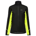 Produktbild: GOREWEAR R3 Damen Partial GORE-TEX INFINIUM™ Jacke, Black/Neon Yellow, S