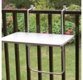 Produktbild: GAUTZSCH Balkonhängetisch in weiß, Stahl - 60x0,1x40cm (BxHxT)