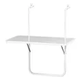 Produktbild: TOP Balkonhängetisch 60x40cm Weiß klappbar Balkontisch Tisch Hängetisch Balkon