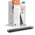 Produktbild: Peach Plastikbinderücken A4 | 44mm | 440 Blatt | 50 Stück | schwarz | PB444-02