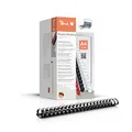 Produktbild: Peach Plastikbinderücken A4 - 44mm - 440 Blatt - 50 Stück - schwarz - PB444-02