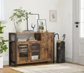 Produktbild: Küchenschrank Sideboard Aufbewahrungsschrank 3 Türen Vintage VASAGLE LSC096B01