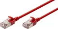 Produktbild: DIGITUS Slim Patchkabel Kat. 6A F/FTP rot 1,0 m