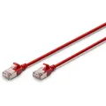 Produktbild: DIGITUS CAT 6A F-FTP slim, LSZH AWG 32/7, length 1m, Red