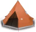Produktbild: vidaXL Tipi-Campingzelt 4 Personen Orange Wasserdicht