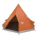 Produktbild: vidaXL Campingzelt, Tipi Zelt für 4 Personen Wasserdicht, Pyramidenzelt Leicht Tragbar, Indianerzelt für Camping Outdoor Wandern, Orange